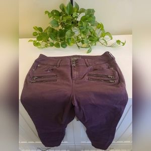 Torrid Plus Size Denim Jegging Zipper Pocket Design